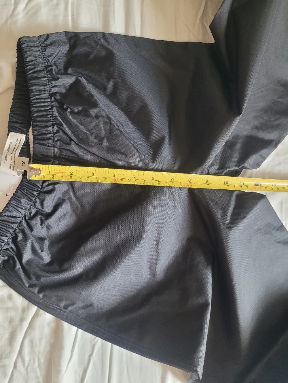 NWT MEC Waterproof Rain Pants,Youth Kids Size 12,Black,Unlined - Picture 5 of 16